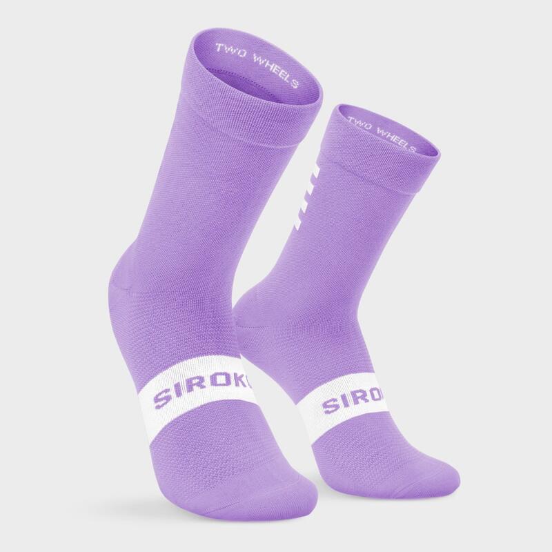 Heren en Dames Wielrennen Fietssokken S1 Lilac Etna SIROKO Lavendel