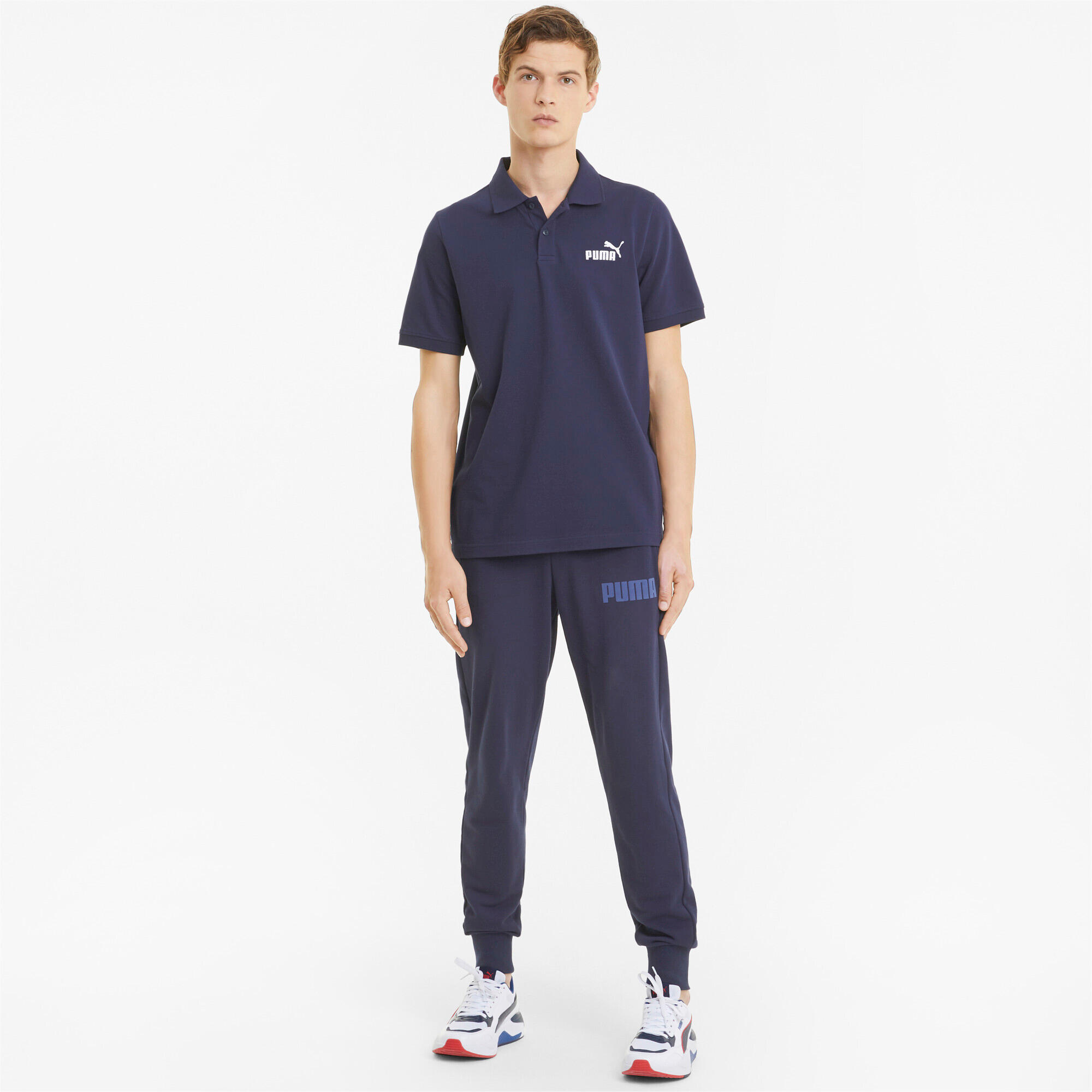 Polo Essentials Pique da uomo PUMA Peacoat Blue 6/7