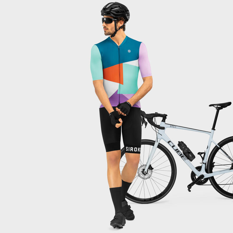 Pánský cyklistický dres s krátkým rukávem M2 Blocks