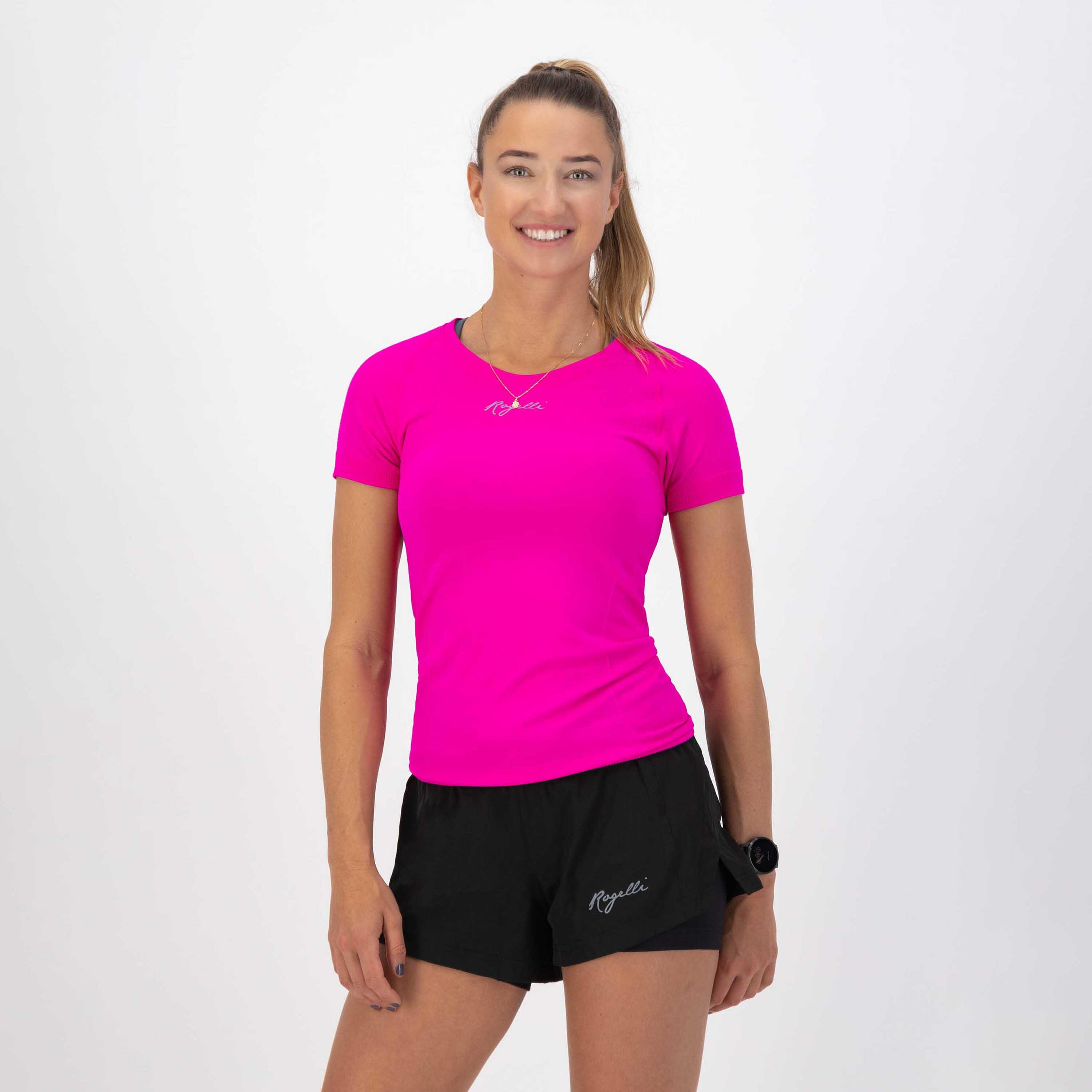 Hardloopshirt Ademend Sportshirt Korte Mouwen Dames Essential