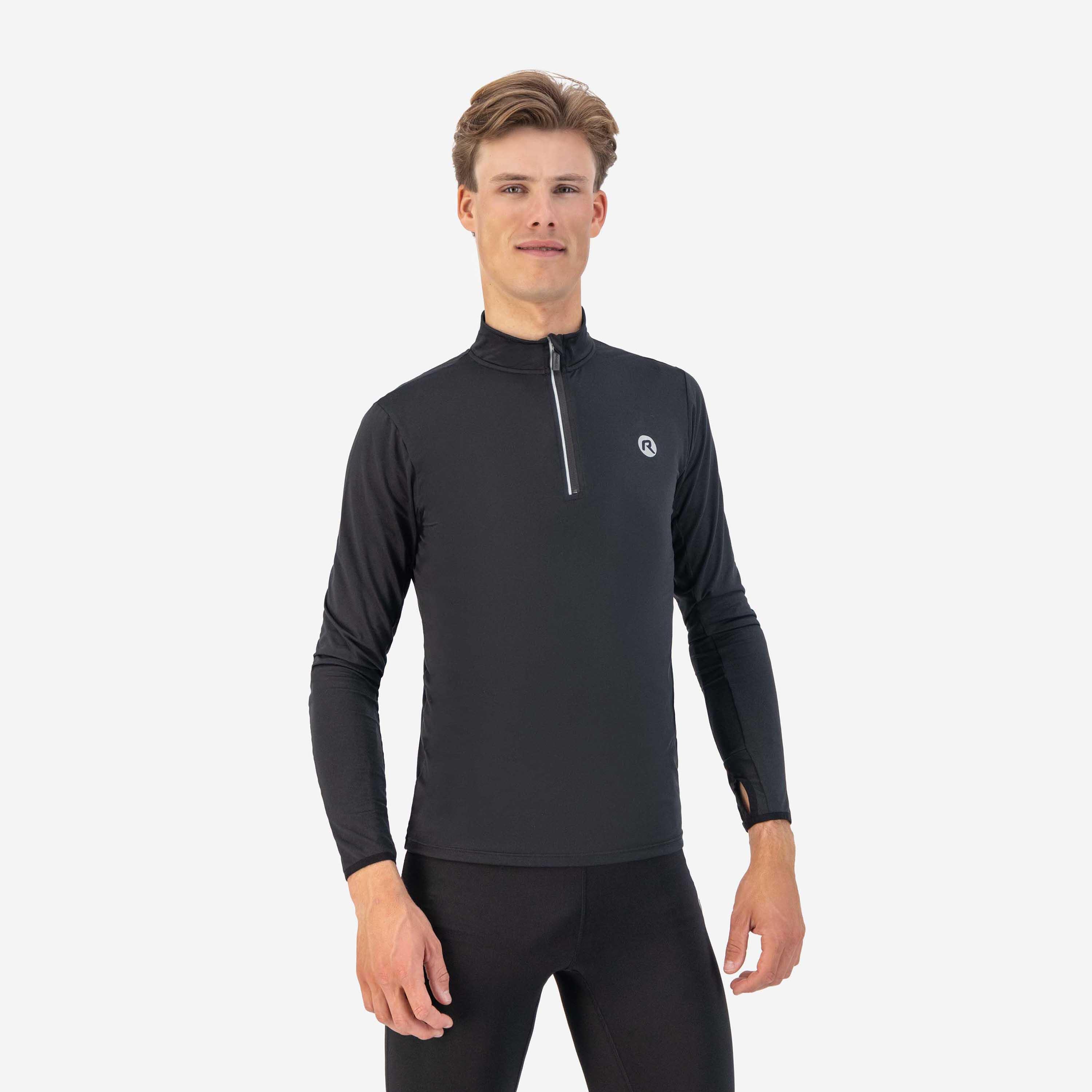 Rogelli - T-shirt Manches Longues Running Homme - Core - Maillot Manches Courtes - Noir - 38 S - Decathlon
