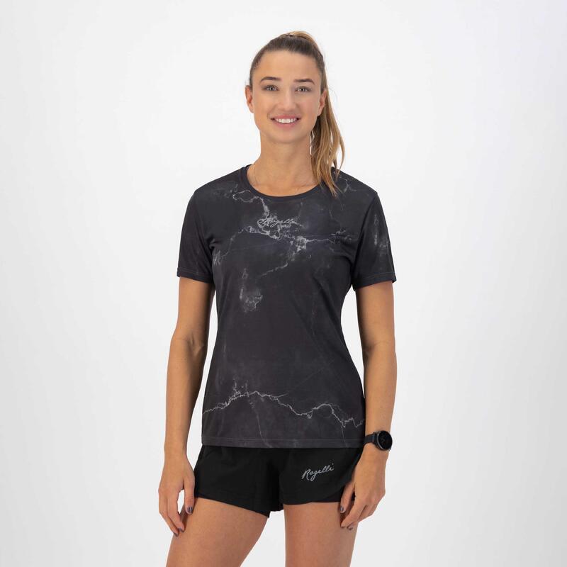 T-Shirt De Sport Manches Courtes Femme - Marble
