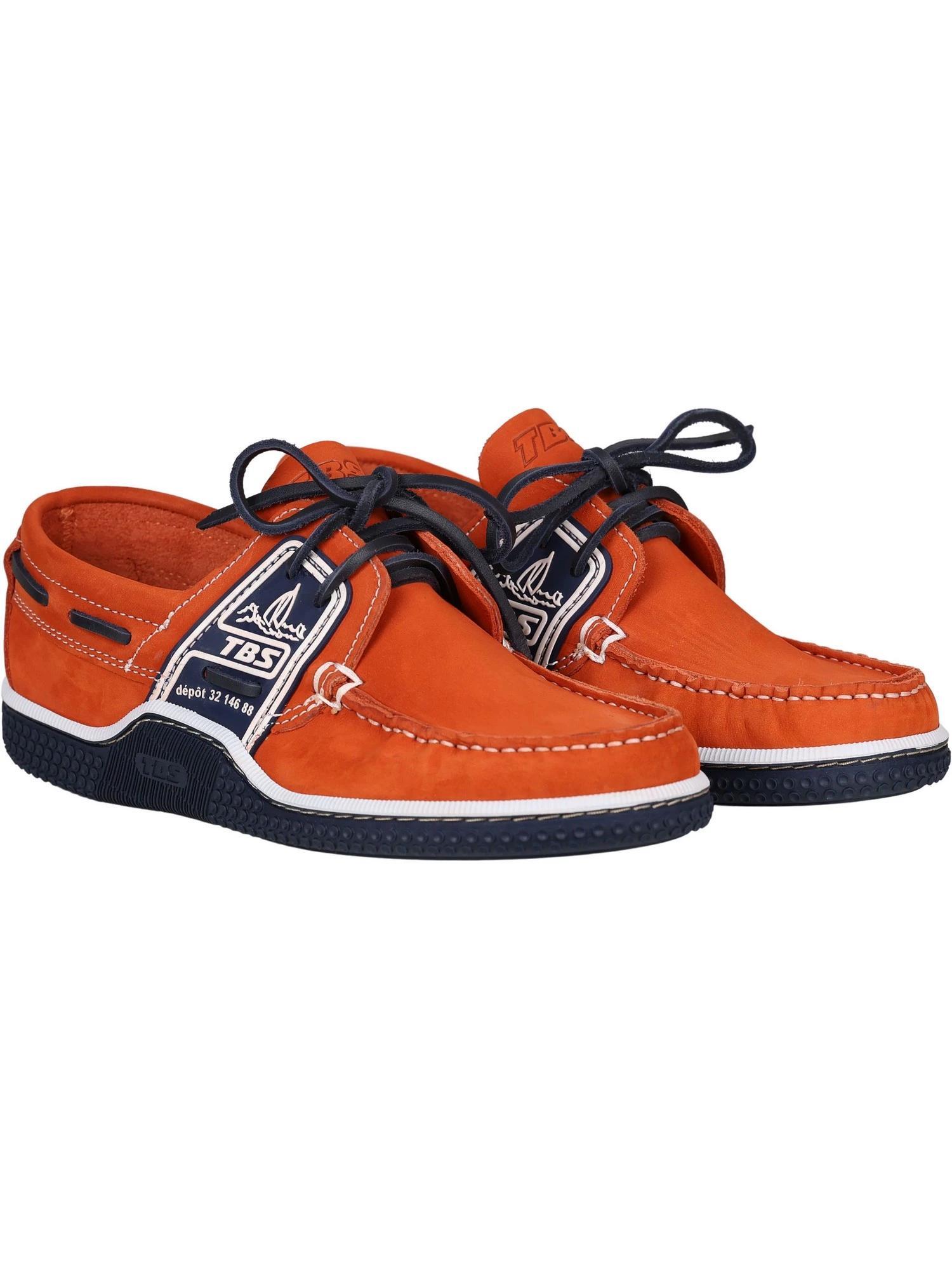 Chaussures bateau, nautisme, homme, cuir, globek, jaune 3/7