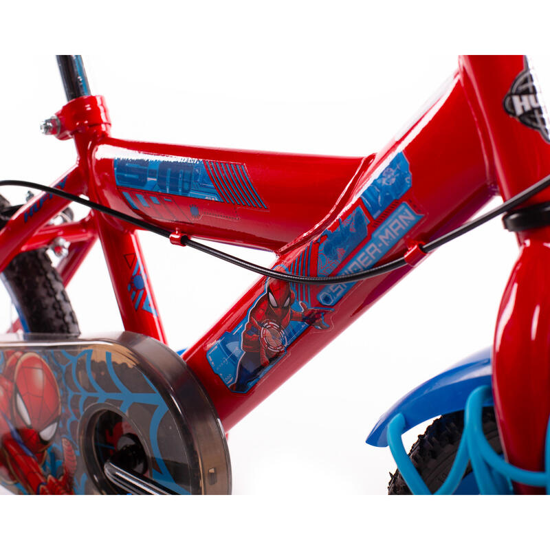 Vélo officiel Spiderman 16 pouces pour garçons 5 à 7 ans - Vélo enfant Huffy