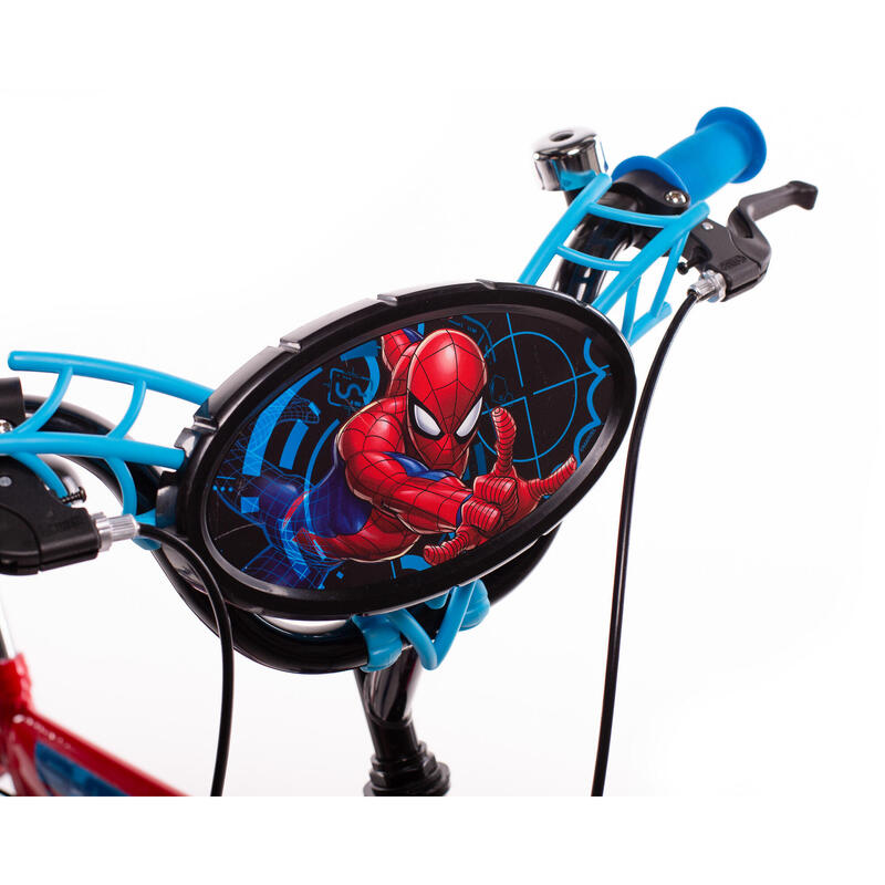 Vélo officiel Spiderman 16 pouces pour garçons 5 à 7 ans - Vélo enfant Huffy