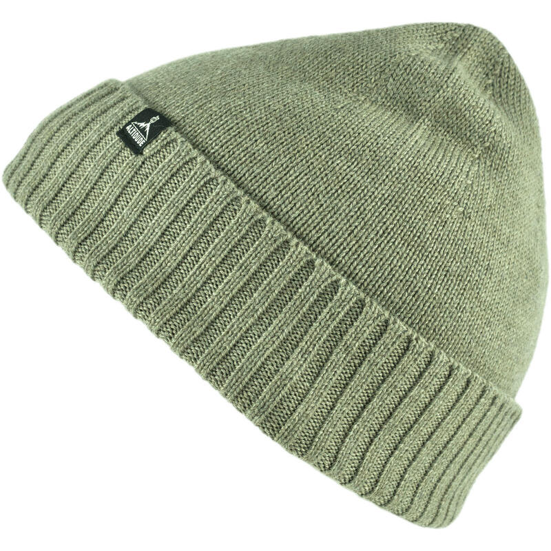 Bonnet d'hiver Plain Fein tricoté unisexe 100% laine mérinos