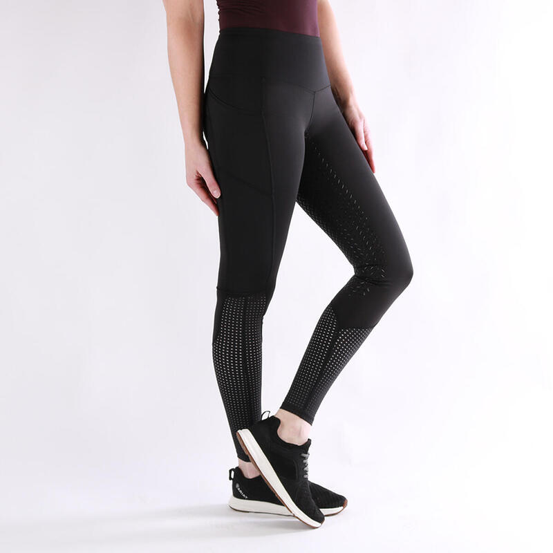 Reitleggings Eos Vollbesatz Silikon Ariat Schwarz