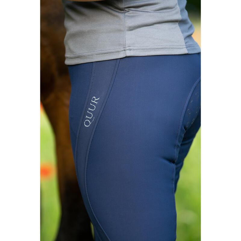 Rijbroek Quur Highwaist QNeva Siliconen Donkerblauw