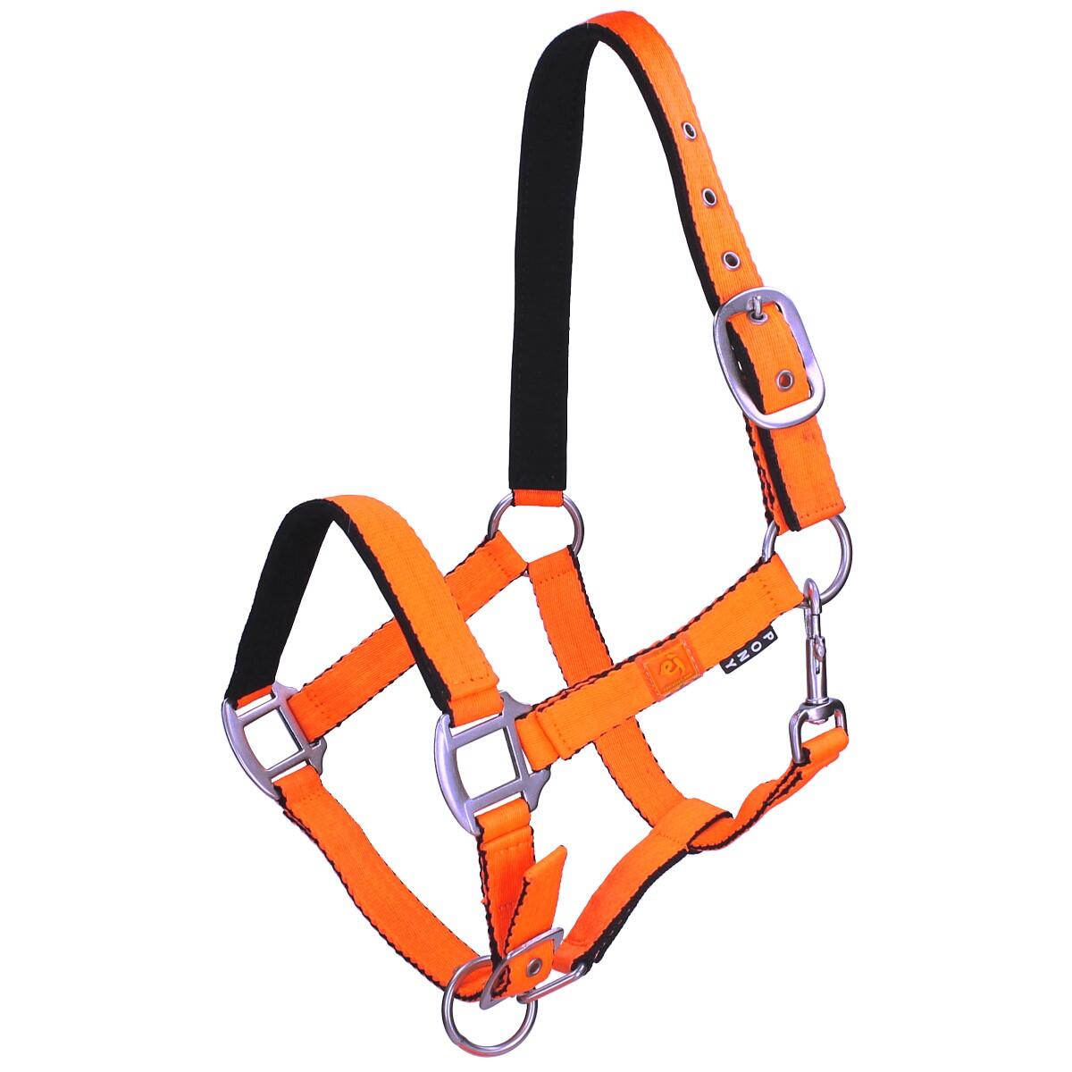 Halster Met Vliegenfrontriem Epplejeck Neon Oranje 2/3