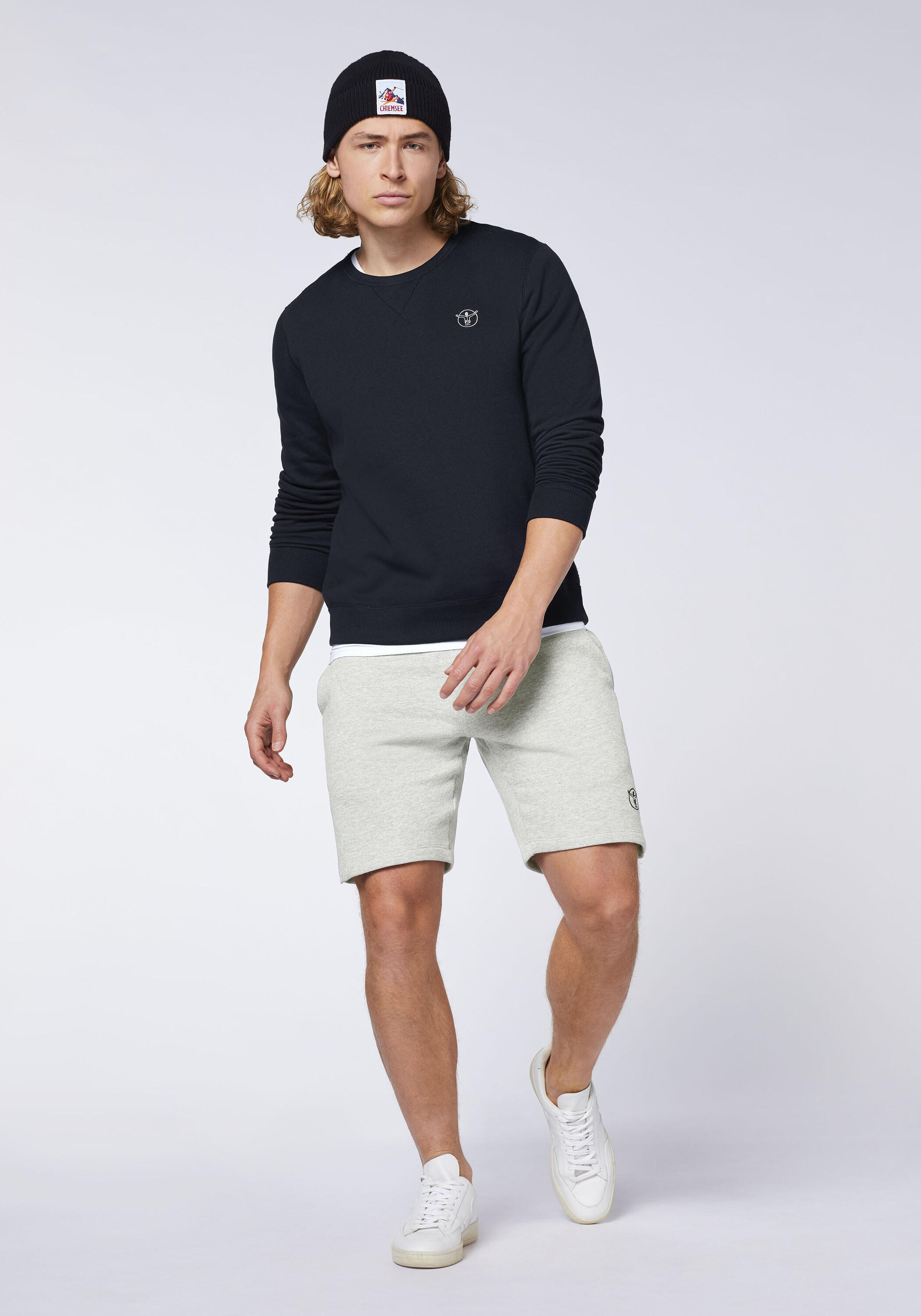 Sweater im Basic-Look mit Logo-Motiv 5/7