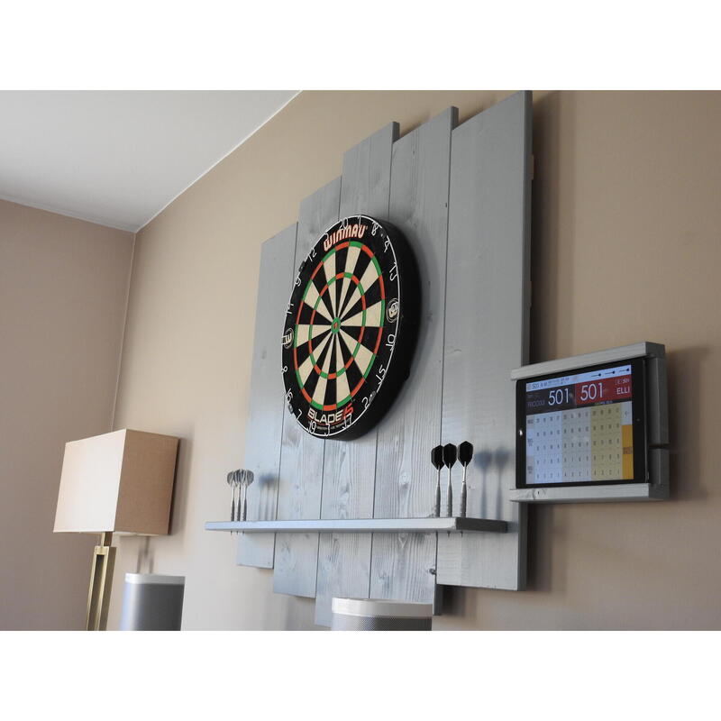 WOODEN Dart Surround | Protection murale pour fléchettes & support pour tablette