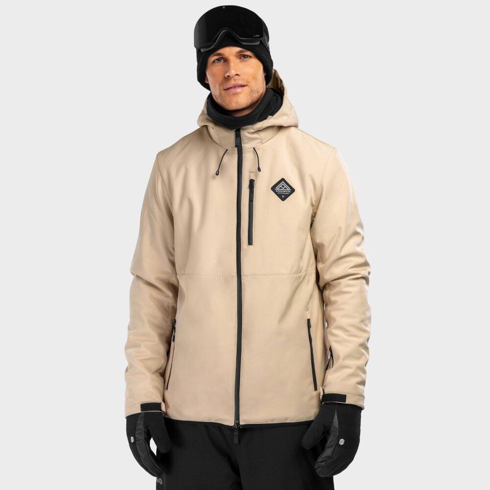 Giacca da snowboard da uomo Winter Sports W2 Cerro Beige