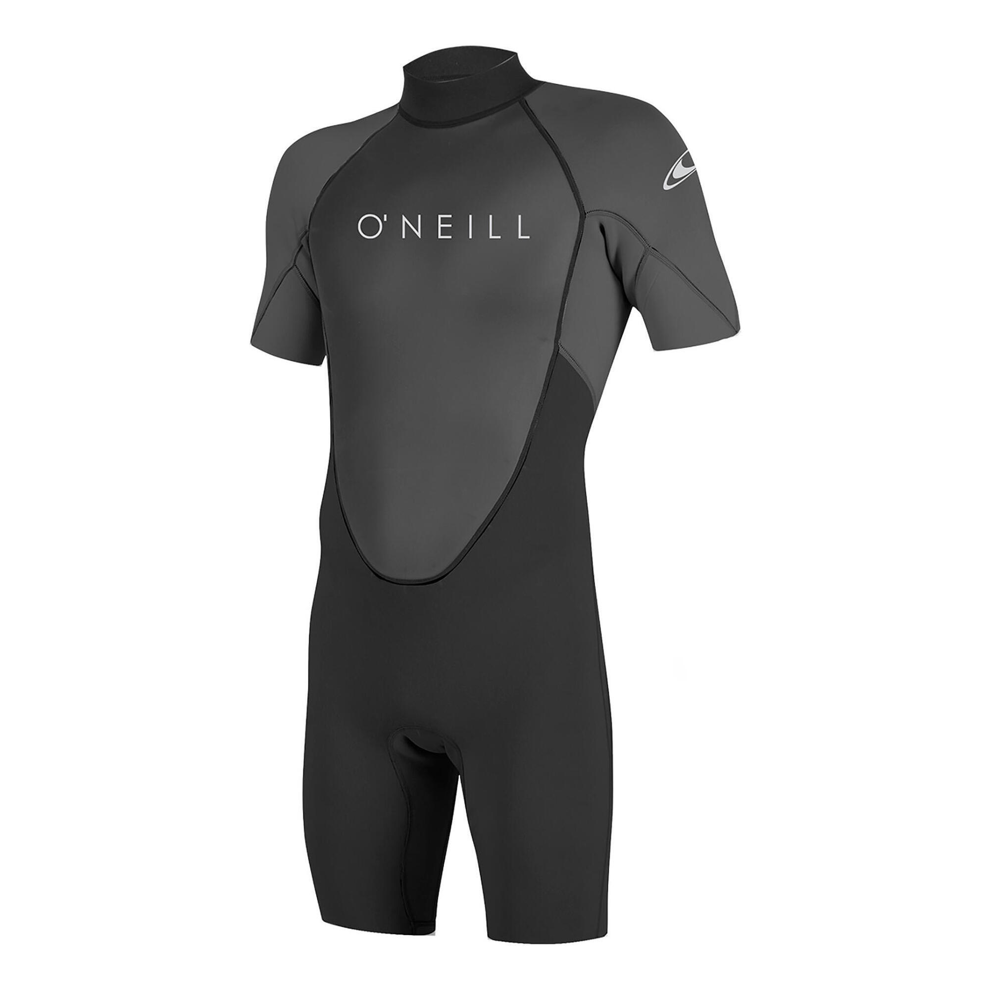 O'Neill - O'Neill Hommes Reactor Ii 2mm Back Zip Shorty Combinaison Néoprèn - Shorty Néoprene - Gris|noir - 48 Xl - Decathlon
