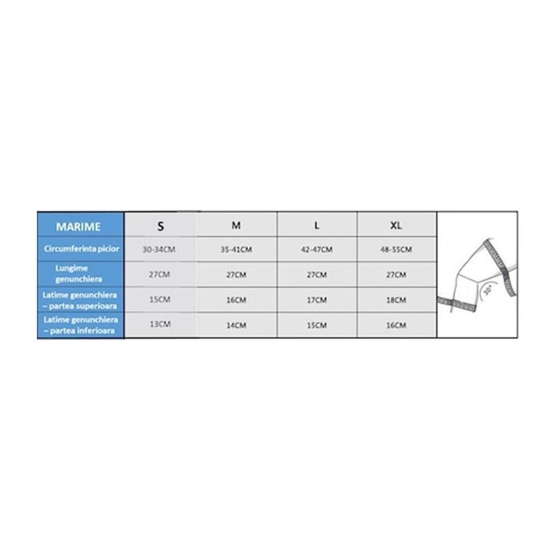 Genunchiera elastica Copper pentru sporturi dinamice, orteza articulatii