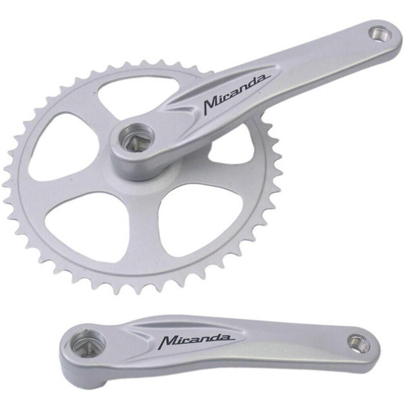 Miranda Alfa 1 Manivelle Aluminium Argent 44 Dents 170 mm          MIRANDA Miranda Alfa 1 Manivelle Aluminium Argent 44 Dents 170 mmVendu exclusivement en ligne   