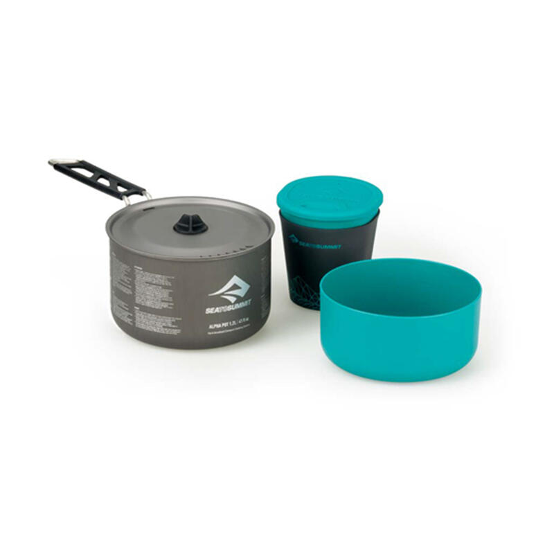 (AKI5004-03122106) Alpha Set 1.1-Storage Sack Included 廚具套裝 - 灰色/藍色