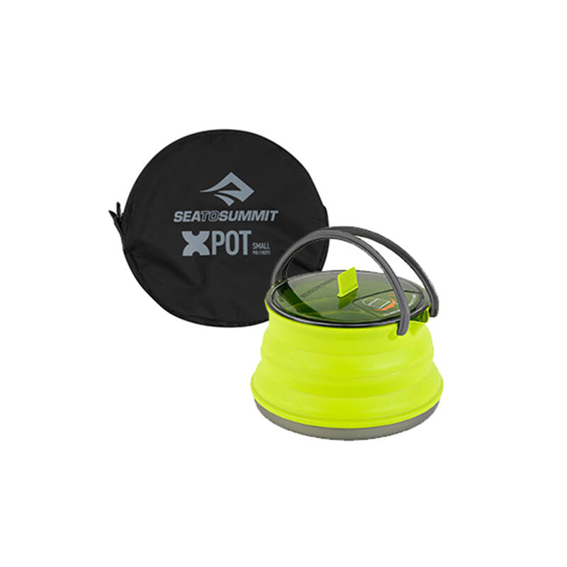 (AXKETSS1.3)X-Pot Kettle with Storage Sack 可摺疊鍋子 1.3L - 綠色