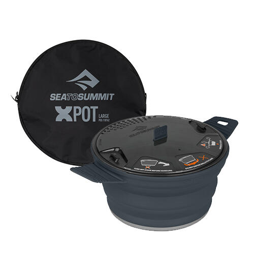 (AXPOTSS2.8) X-Pot with Storage Sack 2.8L - Charcoal