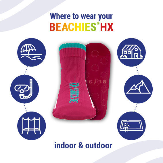 Chaussettes d'eau/Chaussettes de plage - unicolore rose