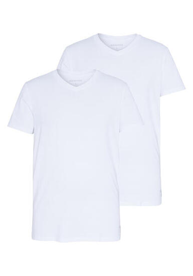 T-Shirt im Doppelpack mit V-Neck