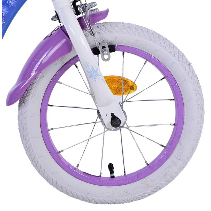 Disney Frozen 2 Vélo pour enfants Filles 14 pouces Bleu/Violet Deux freins à