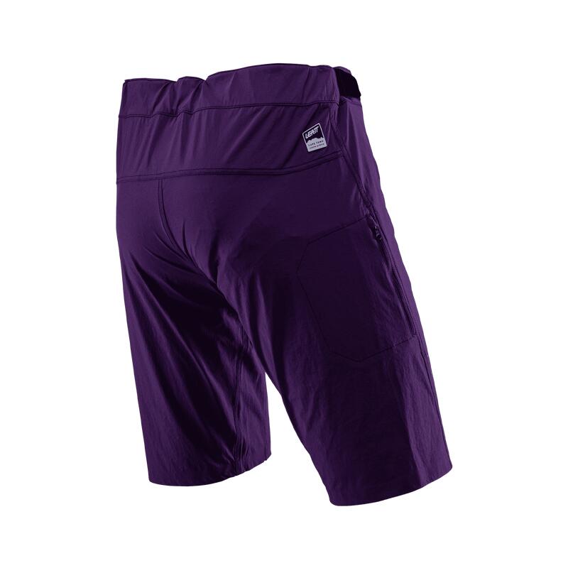 Pantaloncini MTB Trail 1.0 leggeri e ventilati Viola Uomo