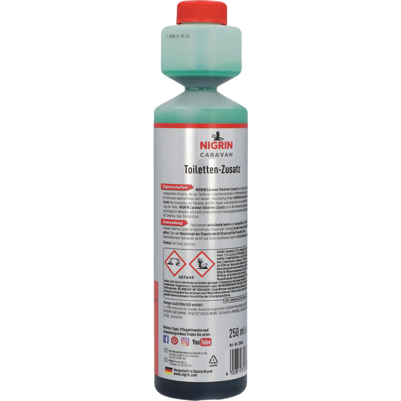 NIGRIN CARAVAN Toilettenzusatz, biologisch abbaubar 250ml 5/7