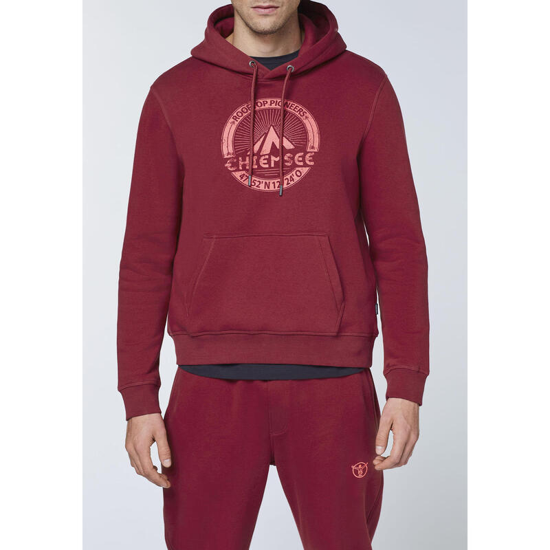 Hoodie mit Label-Mountain-Motiv