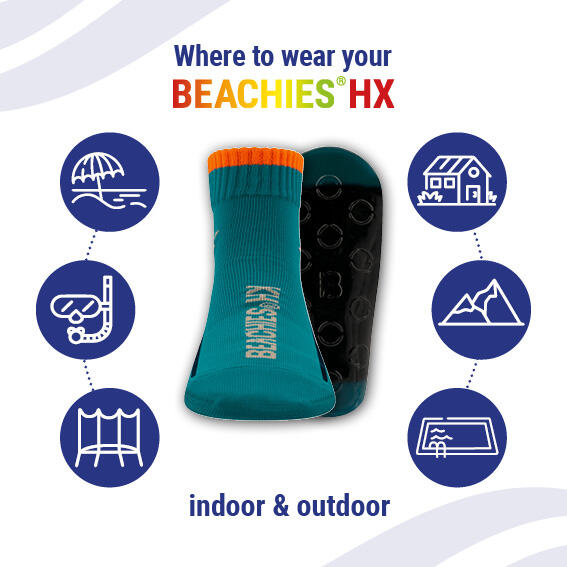 Chaussettes d'eau/Chaussettes de plage - unicolore bleu