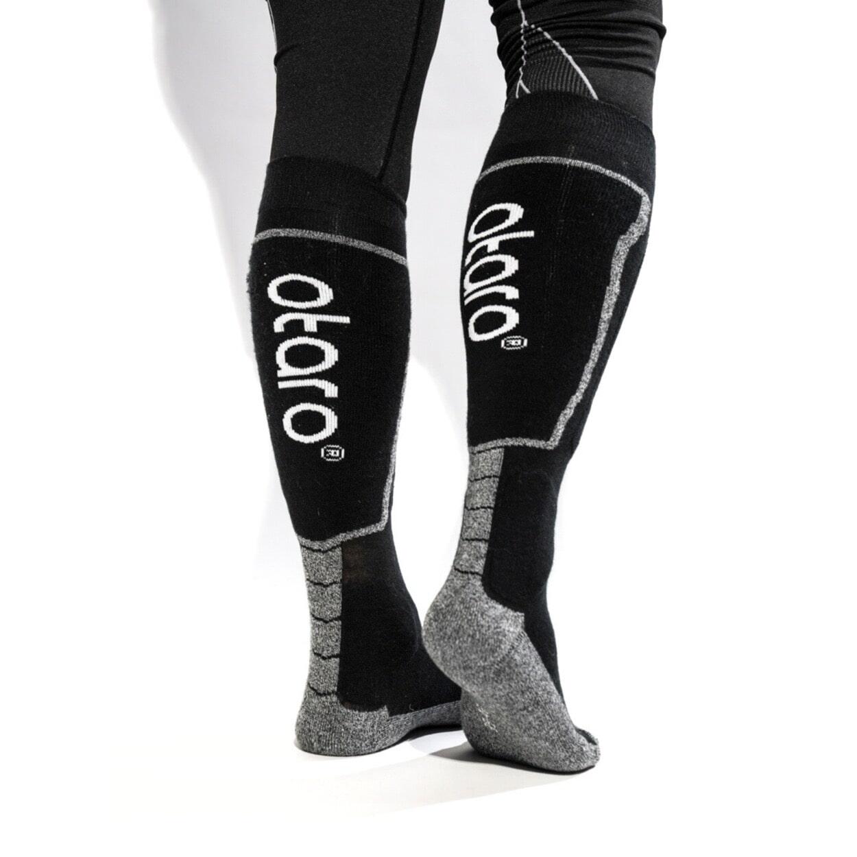 Otaro - Chaussettes De Ski Chaudes Pour Femmes & Hommes | 1 Paire 43-46 - Chaussettes - Noir - 43/46 - Decathlon