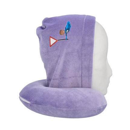 cartrend KIDS Nackenkissen mit Kapuze lila