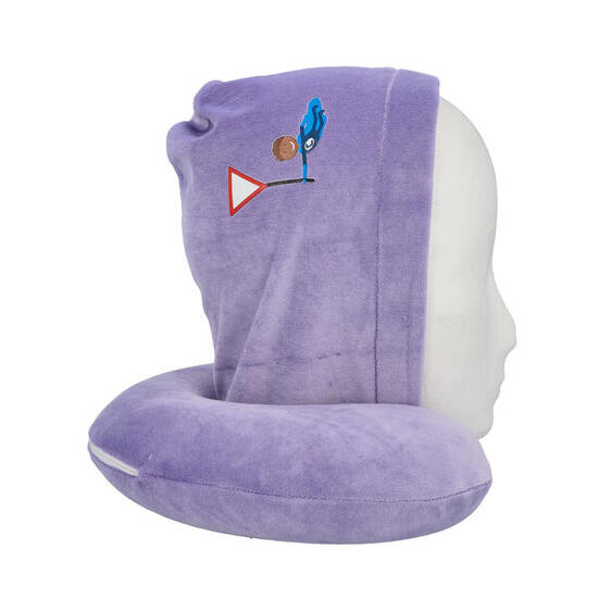 cartrend KIDS Nackenkissen mit Kapuze lila