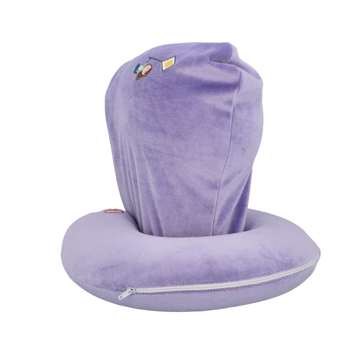 cartrend KIDS Nackenkissen mit Kapuze lila 4/7