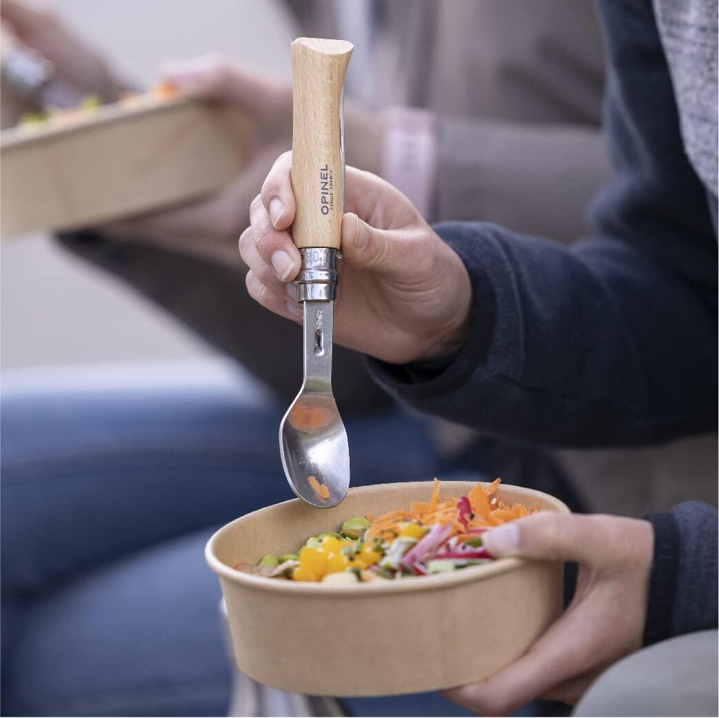 Set complet Opinel Picnic+ - Opinel n°8 + Embouts cuillère et fourchette 4/7
