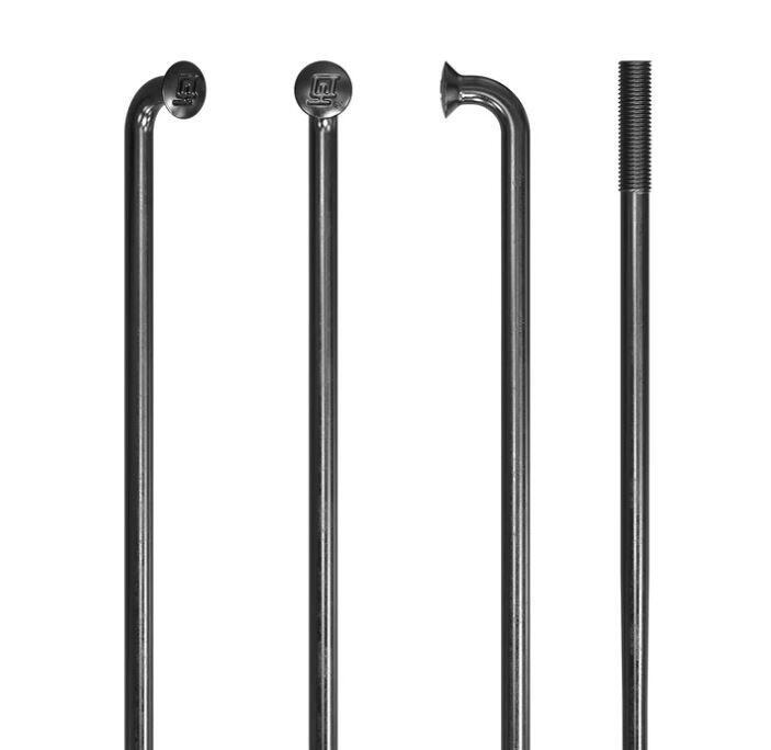 Wettkampf speichen schwarz 2,0/1,8mm 1 Stk 296 mm 2/3