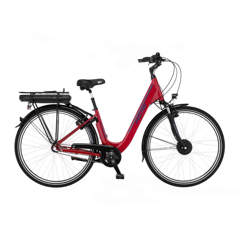 Refurbished FISCHER City E-Bike CITA 1.0 rot glänzend, 28 Zoll, RH 44 cm, 317 Wh