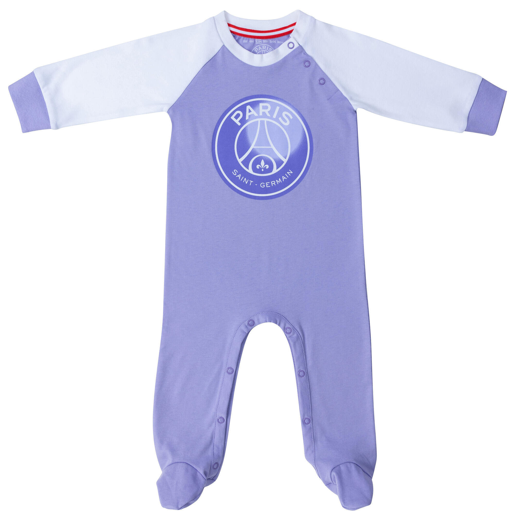 Psg - Grenouillère Bébé Fille Psg - Collection Officielle Paris Saint Germain - T-shirt Manches Courtes - Violet - 12 Mois - Decathlon
