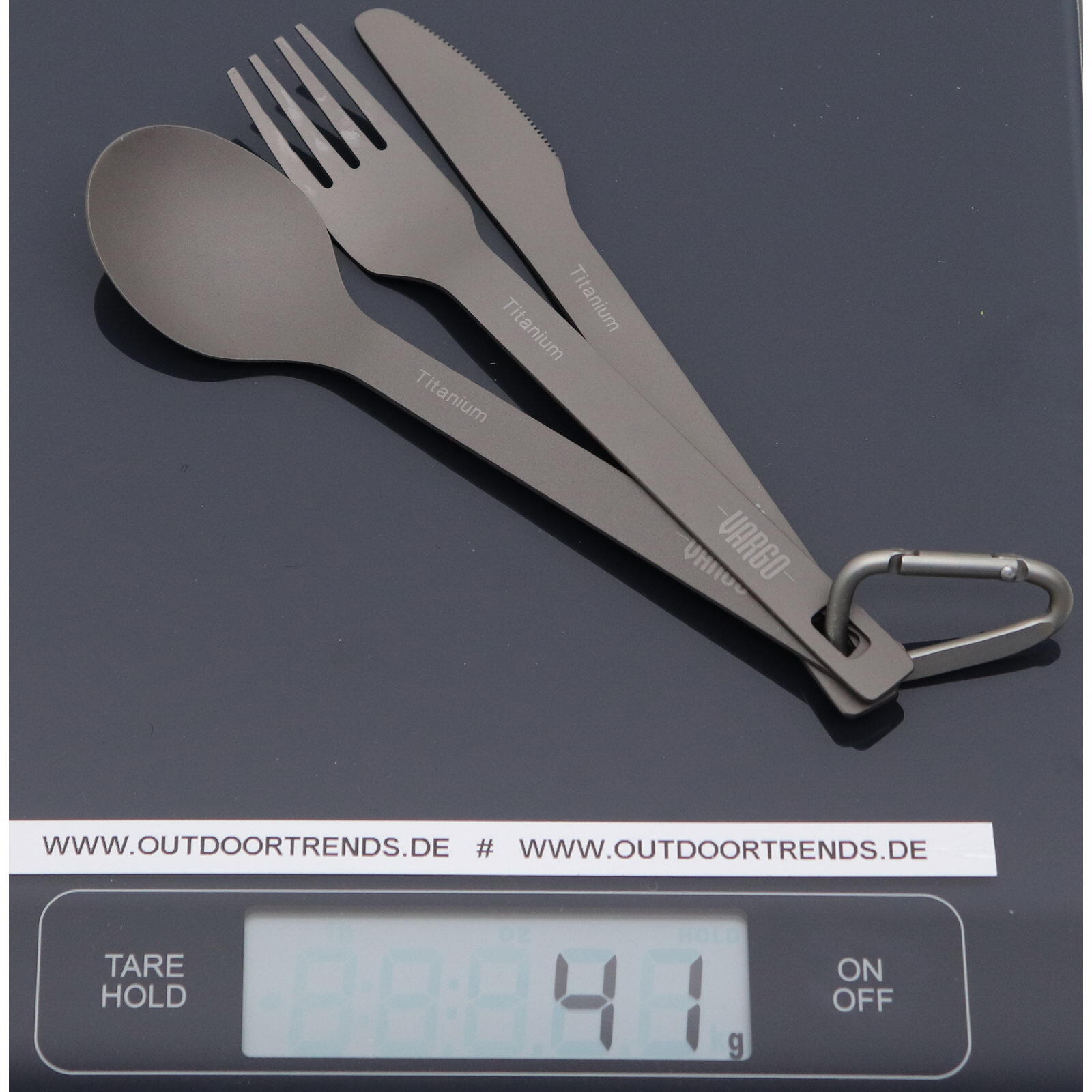 Besteckset Titanium ULV Spoon, Fork & Knife 2/2
