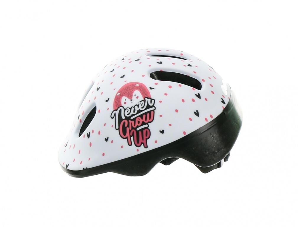 Fietshelm Hoggy XXS 44-48 cm - wit/mat roze 3/6