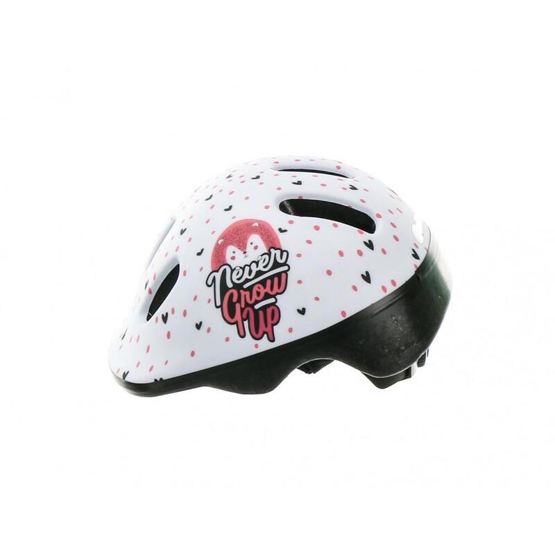 Fietshelm Hoggy XXS 44-48 cm - wit/mat roze