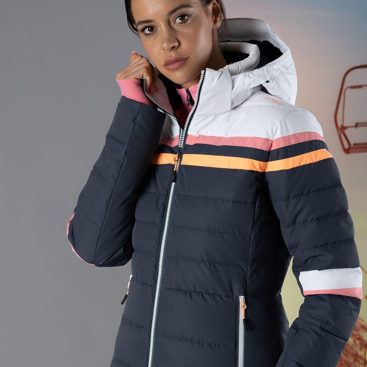 CMP Damen Skijacke Woman Fix Hood Jacket 33W0736 7/7
