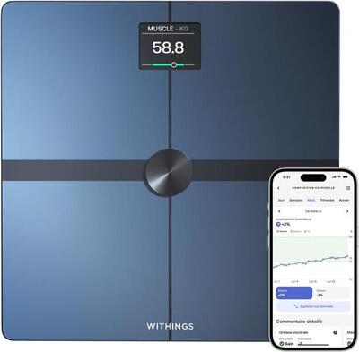WITHINGS Body Smart - Bilancia connessa WIFI pesapersone impedenziometro Nero