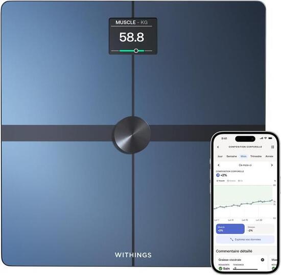 WITHINGS Body Smart - Bilancia connessa WIFI pesapersone impedenziometro Nero