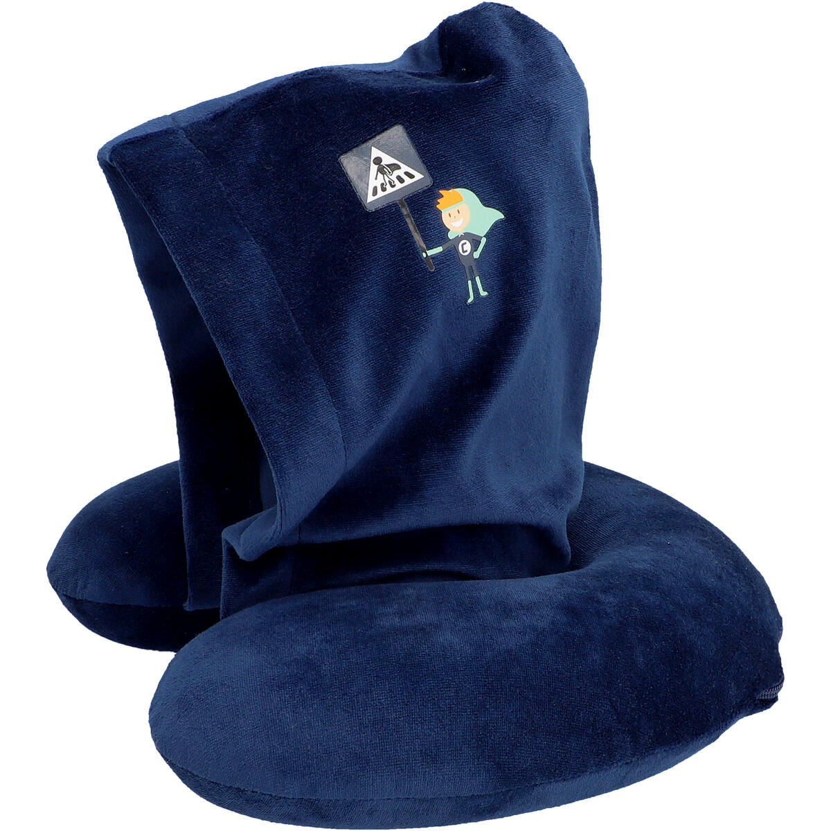 cartrend KIDS Nackenkissen mit Kapuze blau 2/7