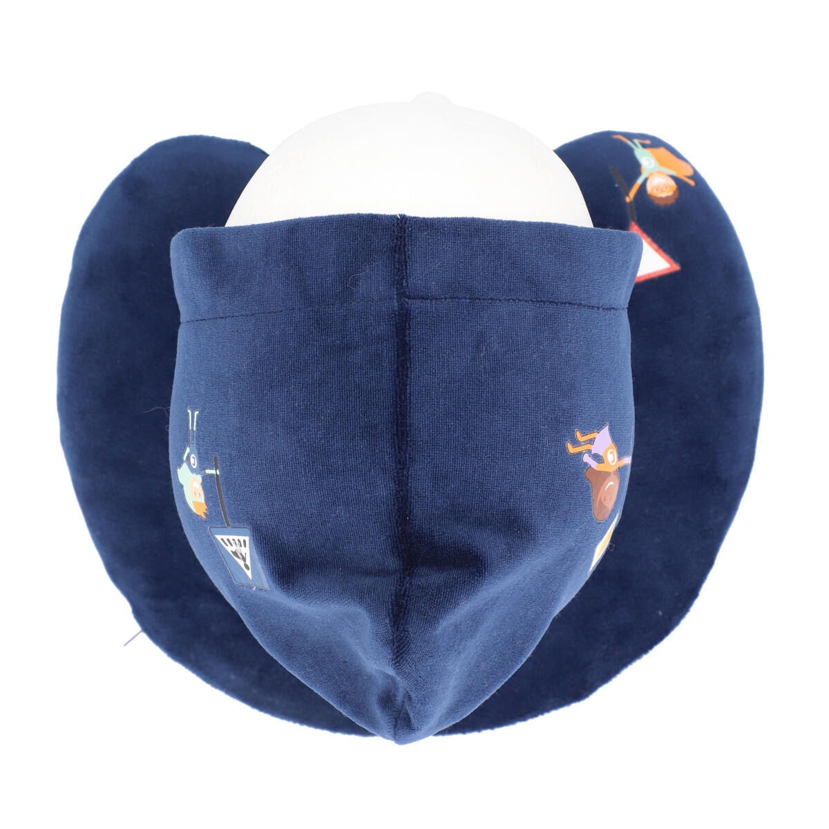 cartrend KIDS Nackenkissen mit Kapuze blau 5/7