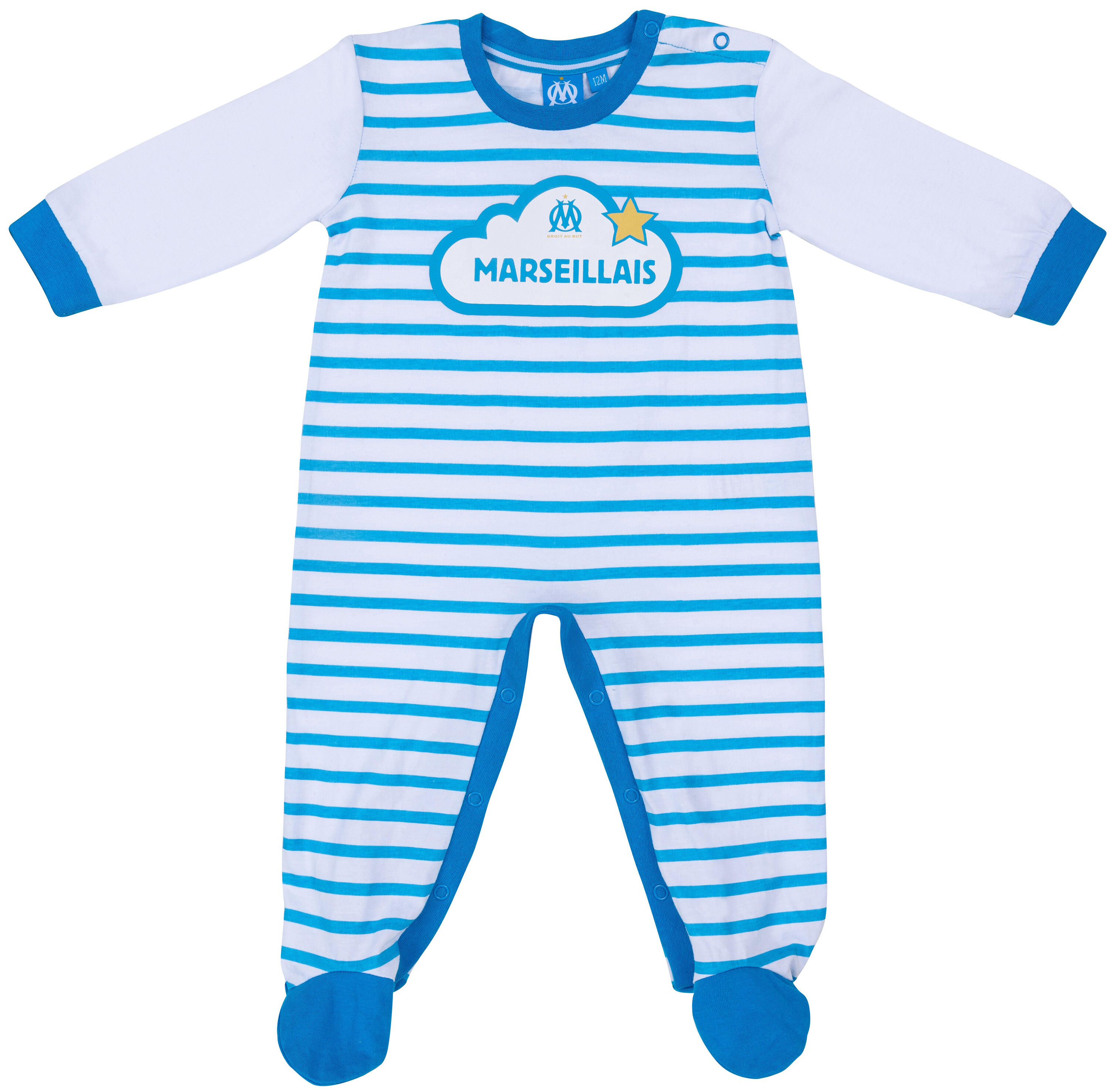 Grenouillère bébé OM - Collection officielle Olympique de Marseille 2/2
