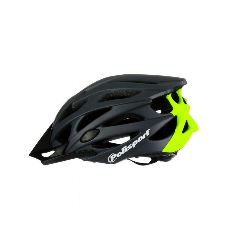 Fietshelm Twig M 55-58 cm - donkergrijs / fluor geel