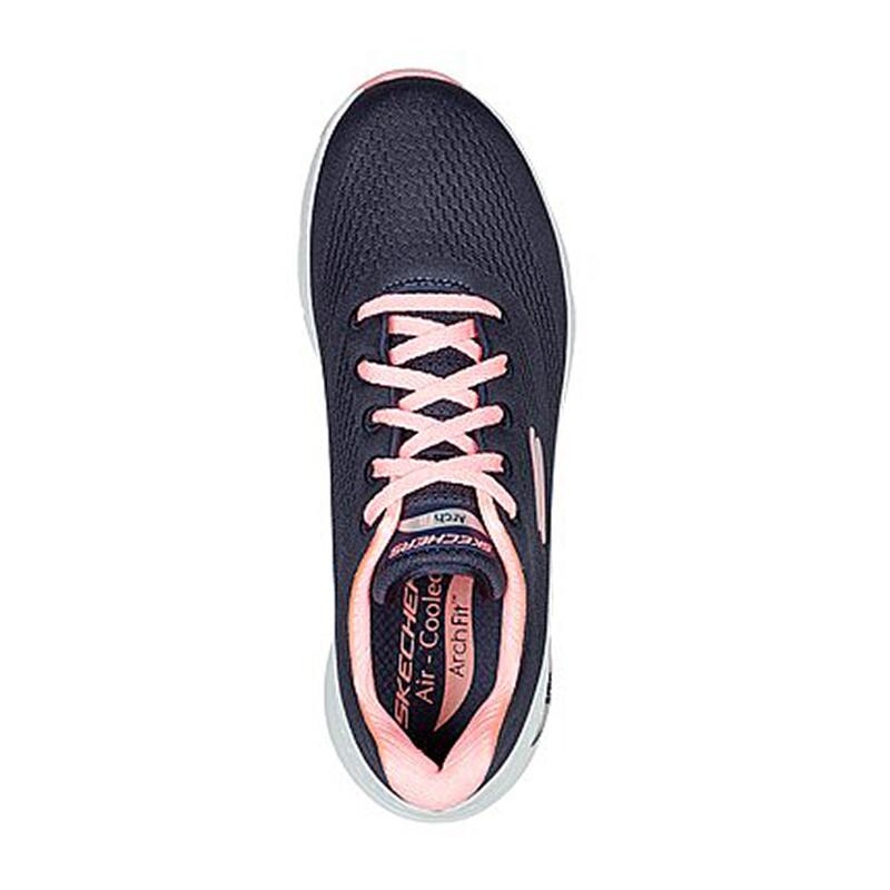 Sapatilhas de Caminhada Mulher Skechers 149057_Nvcl Azul-marinho com Atacadores