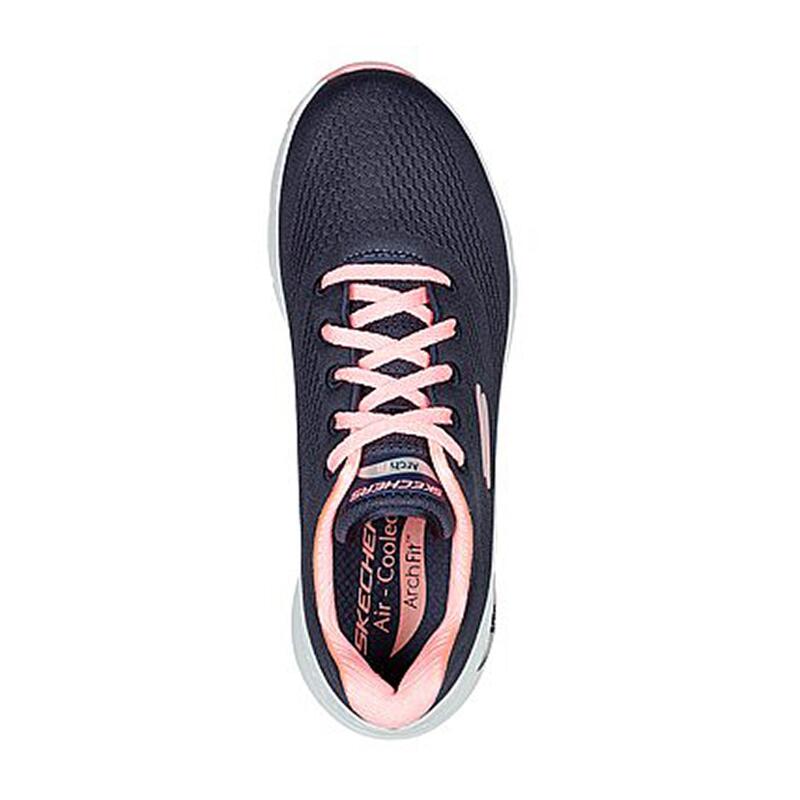 Zapatillas Deportivas Caminar Mujer Skechers 149057_NVCL Azul marino Cordones