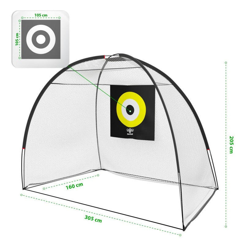 Bee Golf - Cage de Practice de Golf avec Cible 305cm